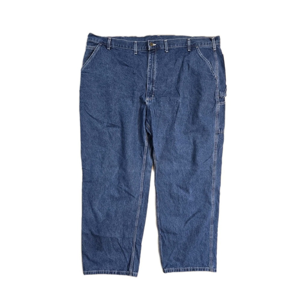 Carhartt Men's Jeans Blue 50x32 Dungaree Fit Cargo 100% Cotton